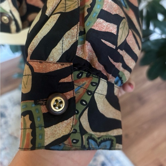 Vintage 80s90s Silk Bomber Jacket Pacific Silk Studio - Picture 3 of 8